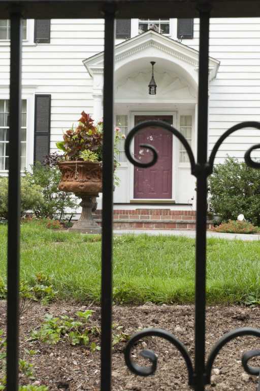 Wrought Iron Large Decorative Railing  (View to Front Door)