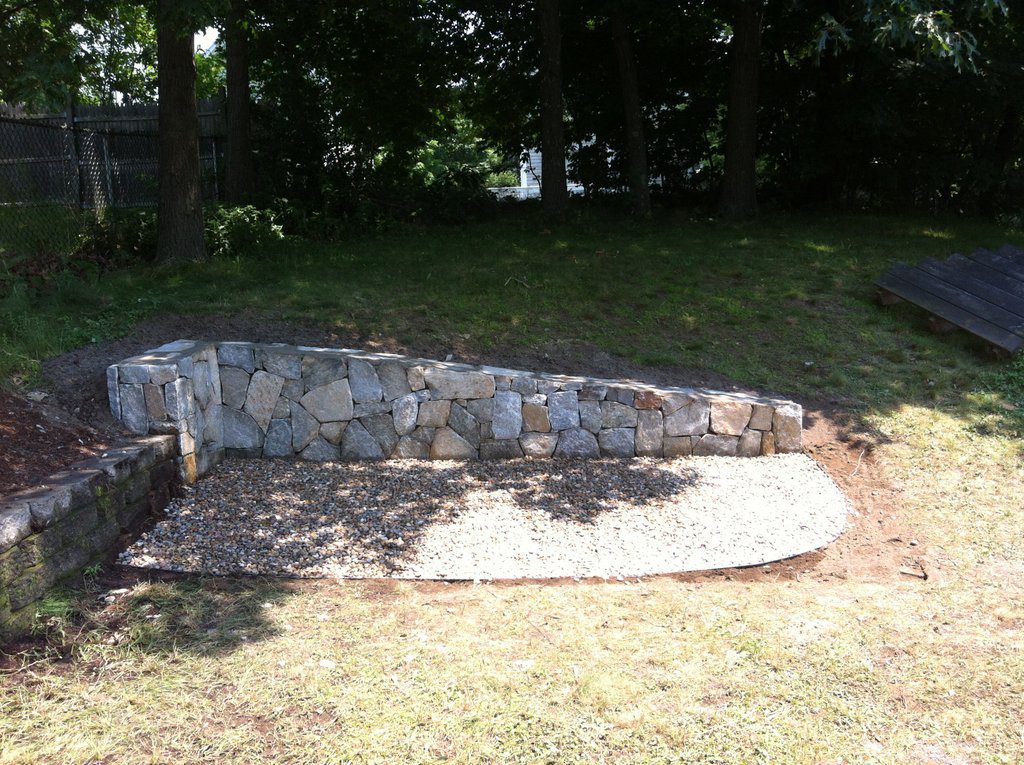 Retaining Wall & Gravel Pad