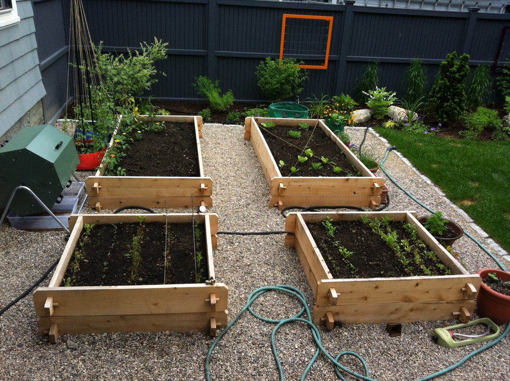 Deck to Vegetable Garden